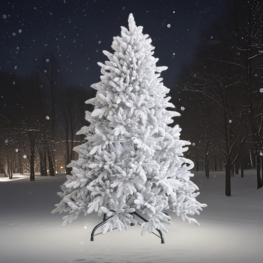 Hot Sell Winter Outdoor 1.2M/1.5M/1.8M PE Flocked Christmas Tree Festival Flocking Christmas Trees