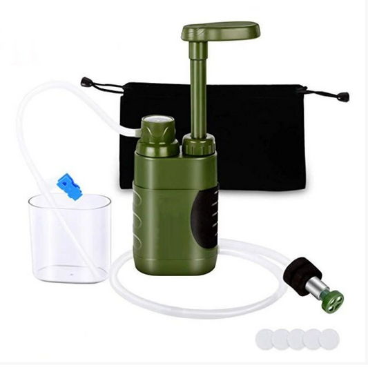 New Design Outdoor Portable Folding Water Purifier With Straw Water Filter Straw