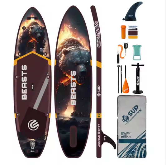 High Pressure PVC Inflatable Paddle Boards Ocean Surfing Boards Longboard For Water Sports