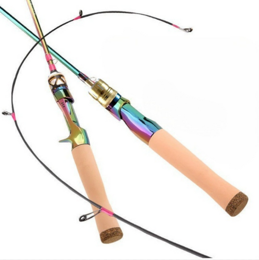 High Carbon Solid UL/ L Ultra Light Adjustable Spining Casting Lure Fishing Rod Fishing Poles Custom