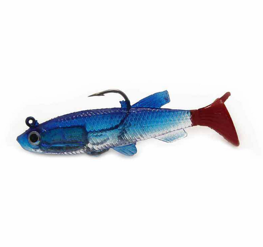 Built-in Lead T-Shape Tail Fishing Lures Fishing Baits Colorful Soft Baits Customize