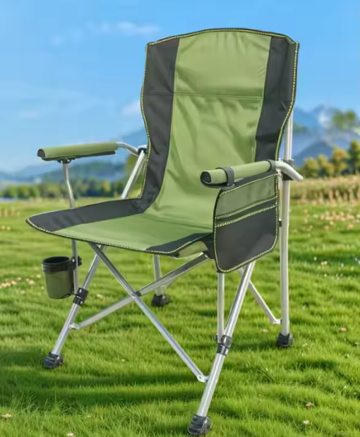 High Quality Factory OEM ODM Folding Camping Chair With Cup Holder Portable Fishing Chairs