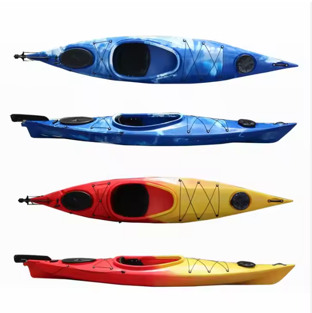 New Design 11.5ft Touring Racing Sea Kayak Single Person Sit In Ocean Fishing Kayak Canoe