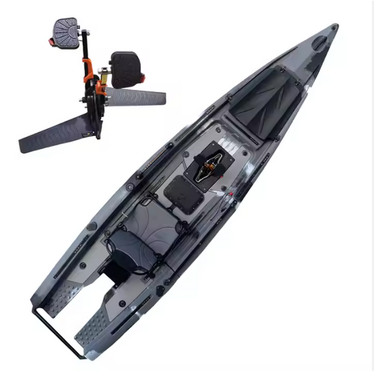 Customized 4m Pedal Drive Sit On Top Fishing Kayak With Electric Motor