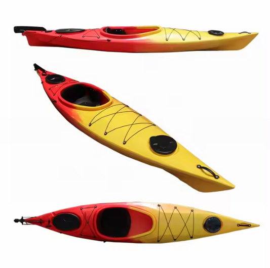 New Design 11.5ft Touring Racing Sea Kayak Single Person Sit In Ocean Fishing Kayak Canoe