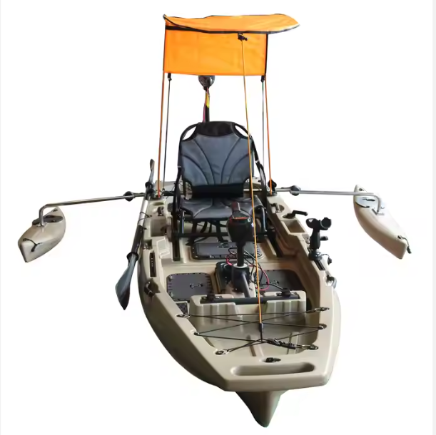 Hot Sell Factory New Design 9.5' Fishing Kayak With Electric Motor Detachable Modular Kayaks