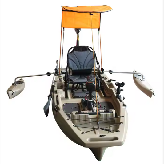 Hot Sell Factory New Design 9.5' Fishing Kayak With Electric Motor Detachable Modular Kayaks