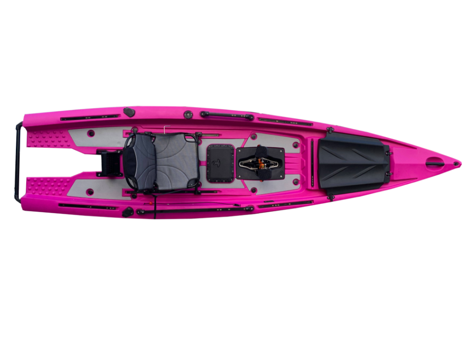 Customized 4m Pedal Drive Sit On Top Fishing Kayak With Electric Motor