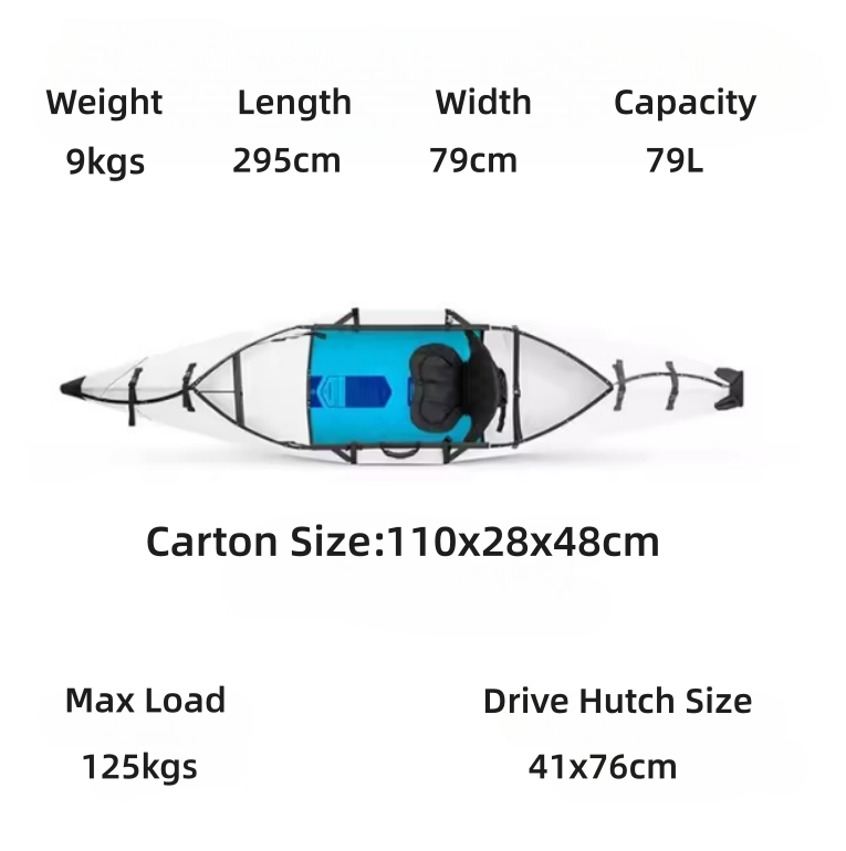Hot Sale Portable Easy Carry Folding Kayak Foldable Kayak