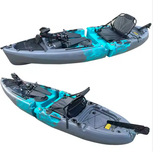 Factory Price Detachable Single Modular Fishing Kayak With Flap Pedal