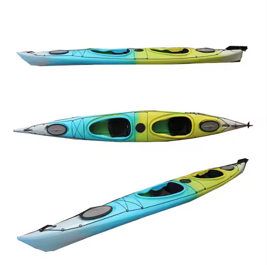 New Customized Long 5m Tandem Ocean Kayak Racing Sea Fishing Kayak Ocean Canoe