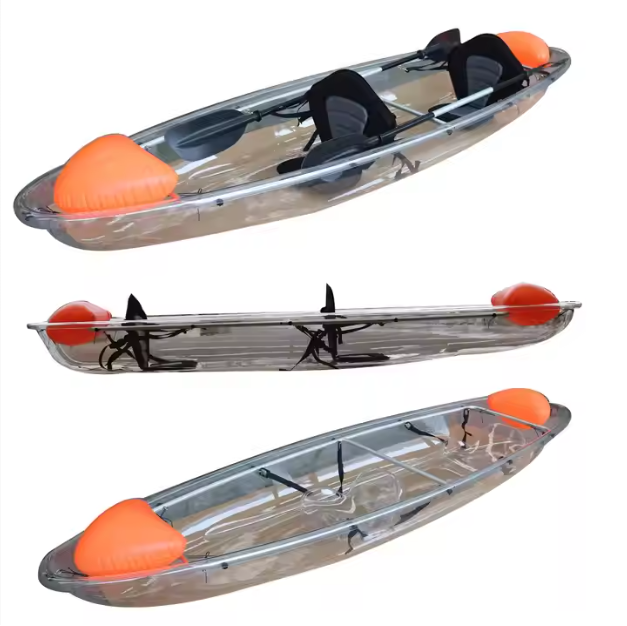 New Design 11ft 2 Perspn 2 Seat Touring Transparent Fishing Kayak