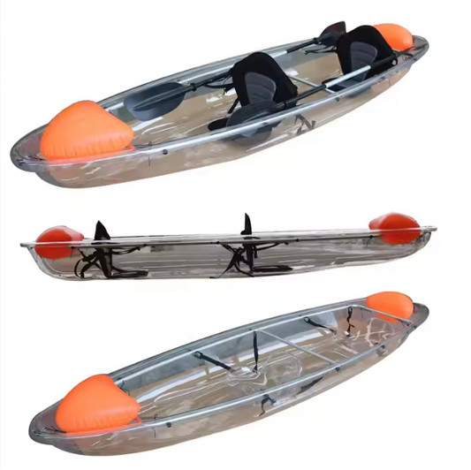 New Design 11ft 2 Perspn 2 Seat Touring Transparent Fishing Kayak