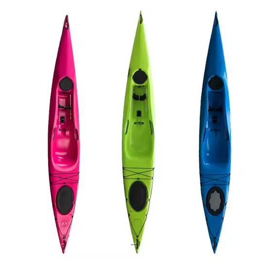 Factory Wholesale Sit In Single Racing Surfski Ocean Kayak Fishing Canoe