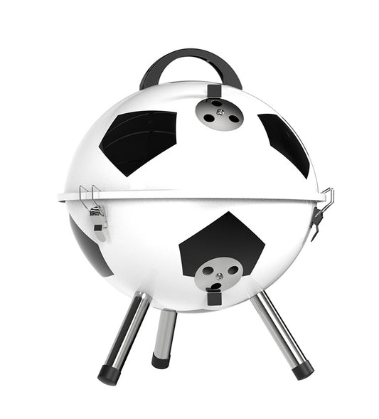 Custom 12 Inch 14 Inch Portable Football Shape Round Charcoal BBQ Grills Camping Picnic Patio Backyard Barbecue Grills