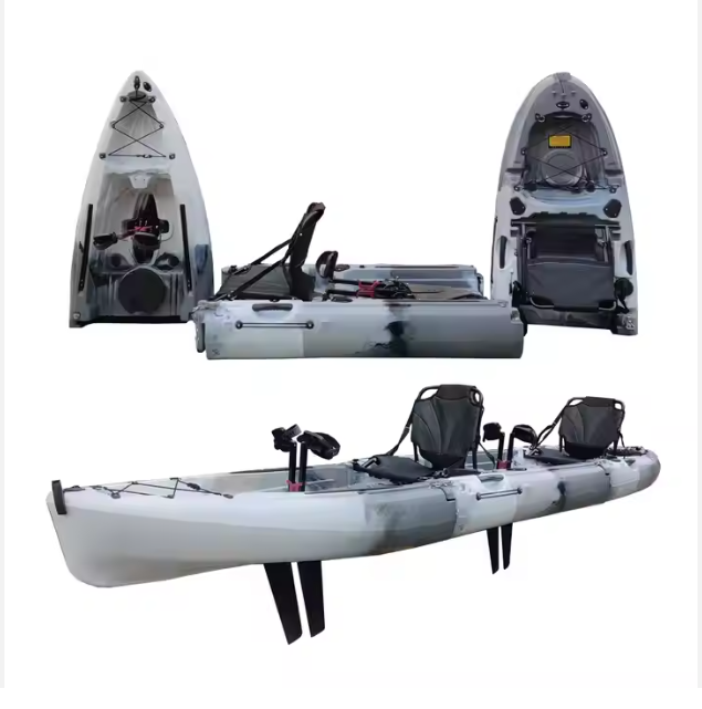 New Modular Two Section Splicing Plastic Fishing Kayak For Water