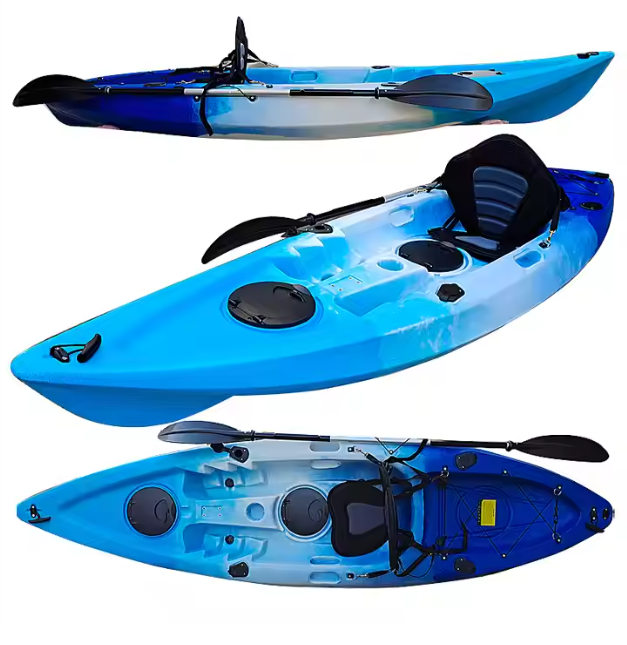 Factory Cheap Price Outdoor Single Fishing Kayak Fishing Canoe With Pedal