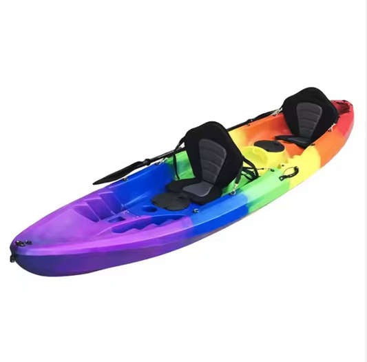Colorful Customized OEM Double Seat Plastic Sit On Top Fishing Kayak