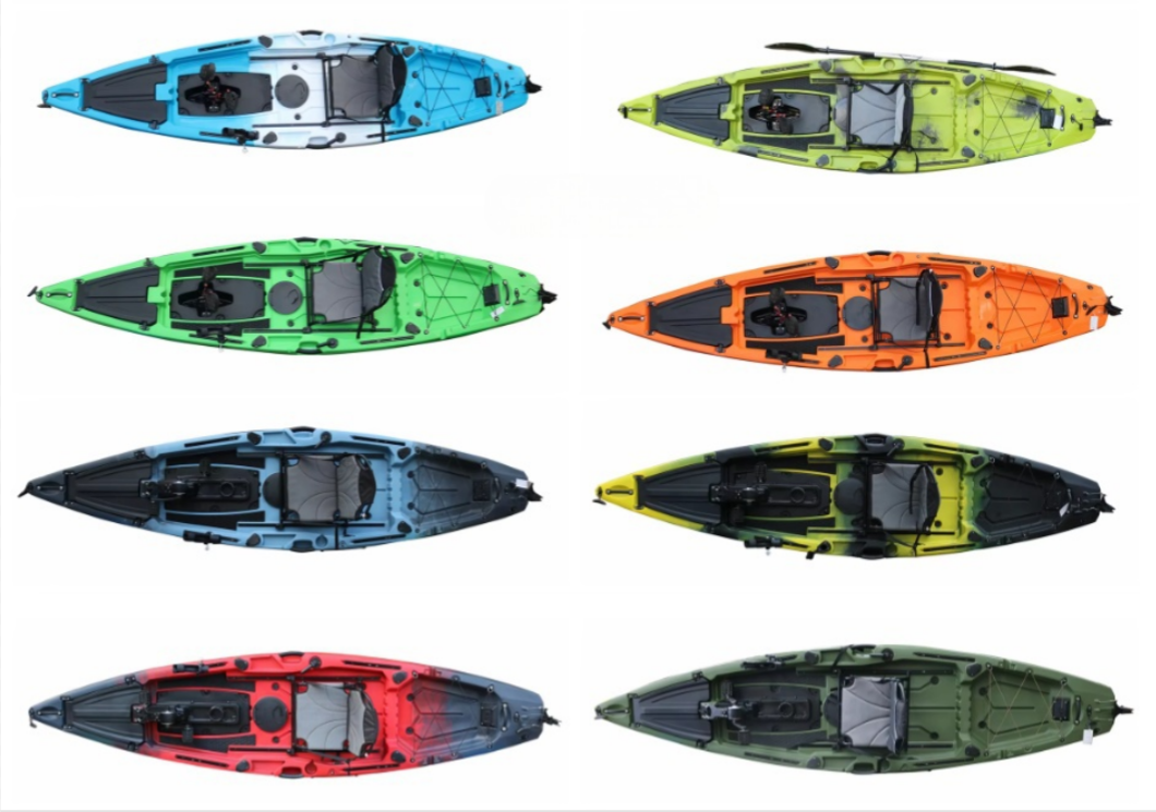 New Arrival 12 ft Fishing Kayak With Electric Motor And Fishing Holder