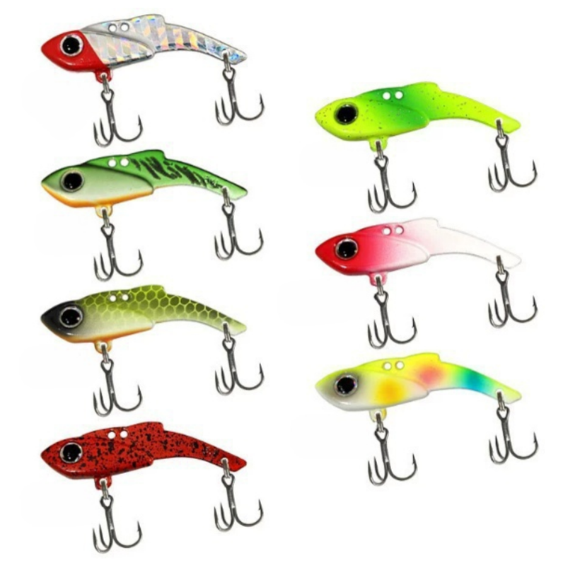 Factory Wholesale Zinc Alloy Hard Metal Colorful Artificial VIB Lures VIBE Fishing Baits Spinners Lures
