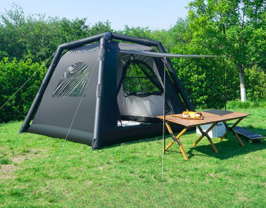 New Arrival 2x2m Square Inflatable Camping Tent Air Tents Easy Quick Set Up