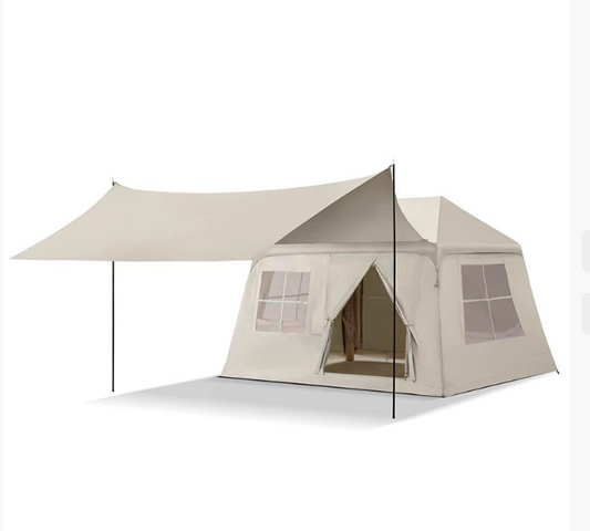 New Design Factory OEM Large Space Family Camping Inflatable Tent Quick Set Up Luxury PVC Air Tents