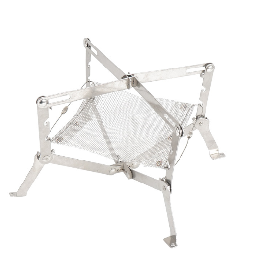 Outdoor Picnic Camping Mini Foldable 2-Layer Stainless Steel BBQ Grill Portable Barbecue Rack BBQ Burner