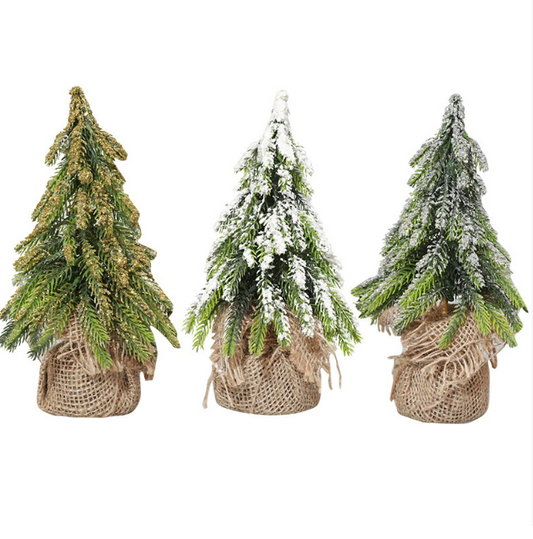Mini Portable Outdoor Home Decoration PVC Flocked Christmas Tree