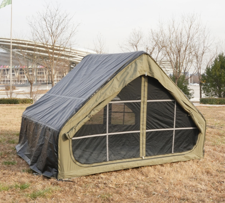 Outdoor Camping 6 Square Meter Auto Pump Inflatable Tent With Large Canopy Air Tent