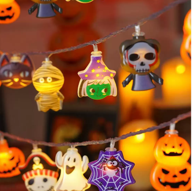Outdoor Halloween Festival Pumpkin LED Light String Decoration