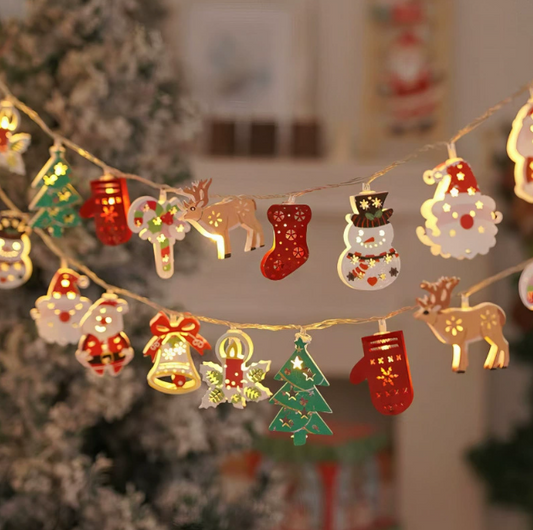 Outdoor Home Christmas Festival Decoration Snowman LED Light Strings