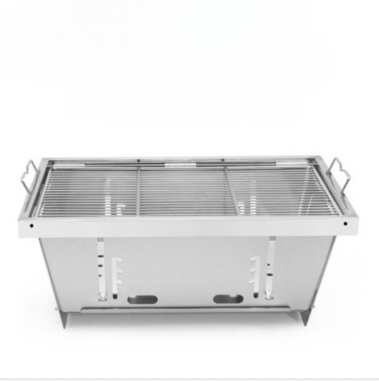 IGT Stainless Steel Folding Barbecue Grill Portable Foldable Carbon Oven Picnic BBQ Grills Easy Operate