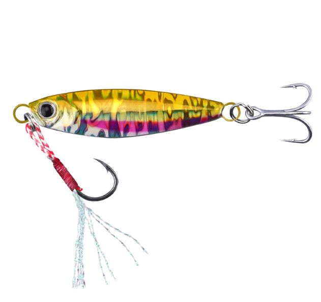 New Type 7g 10g 15g 20g 25g 30g Casting Long Throw Metal Laser Jigging Lures Artificial Fishing Lures Jig Baits