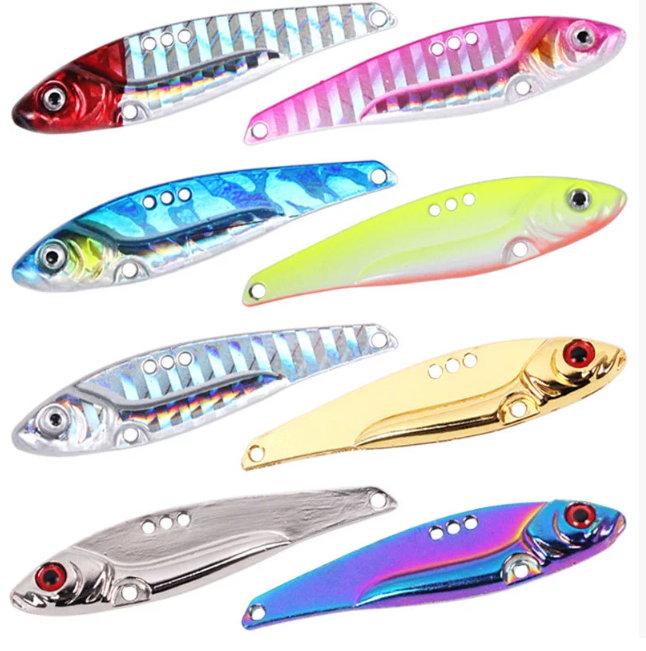 3-18g Metal Artificial Hard Fishing Baits VIB Jigging Lures For Bass