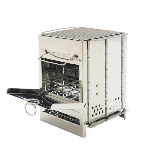 Outdoor Camping Portable Multifunctional Foldable Firewood Burn Oven BBQ Stove Barbecue Stove